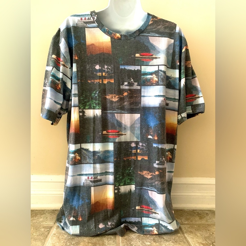 Kolby Scenic Landscape Print Shirt